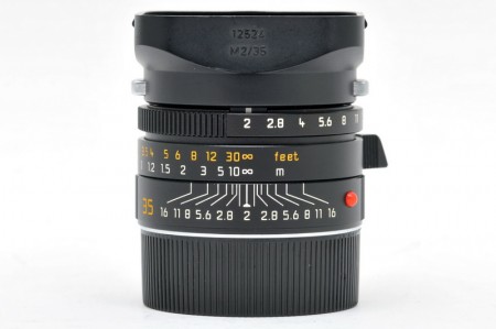 Leica Summicron-M 35mm f/2 ASPH Ver.5, Black