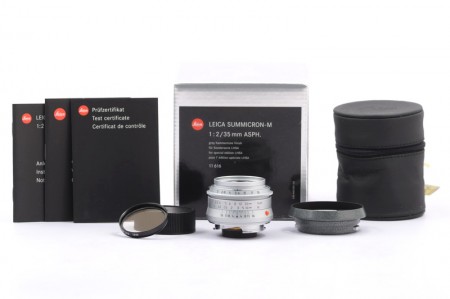 Leica Summicron-M 35mm f/2 ASPH Hammertone Silver