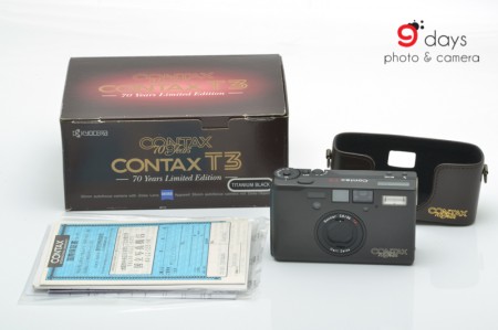 Contax T3 35mm Film Camera 70 Years Limited Edition Titanium Black