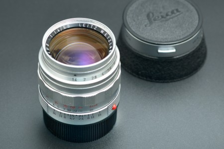 Leica Summilux-M 50mm f/1.4 Ver.1, Silver Reverse Scallop