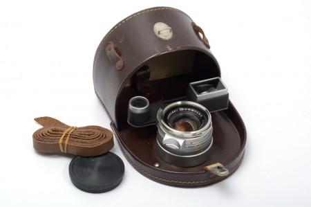Leica Summilux-M 35mm f/1.4 Ver.1 Silver Steel Rim Goggle for M3