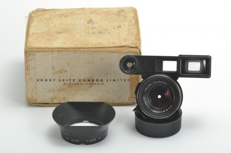 Leica Summilux-M 35mm f/1.4 Ver.1, Steel Rim M3 Goggle Black Paint